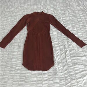 NWOT Fashion Nova - Brown Sweater Dress - Small